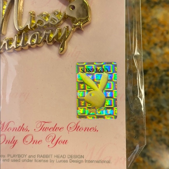 Playboy Miss February Necklace Y2K Gold - Picture 2 of 3